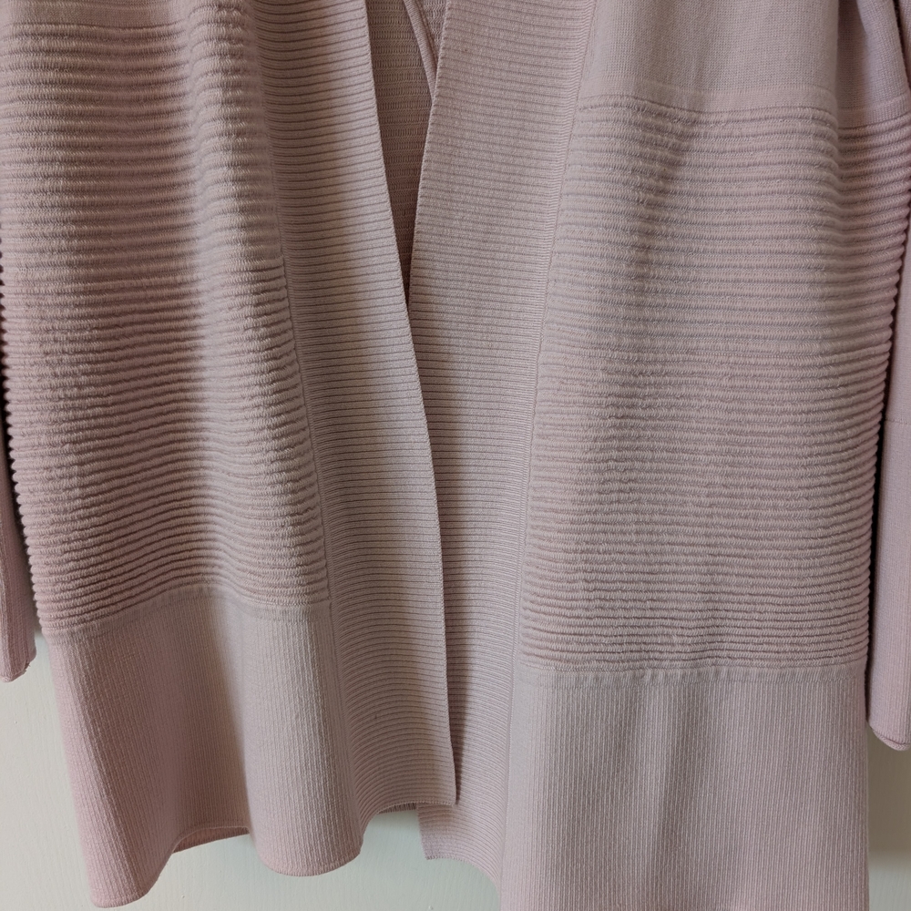 lululemon athletica Women 6 Sit In Lotus Wrap Merino Wool Sweater Cardigan Pink - Picture 2 of 7